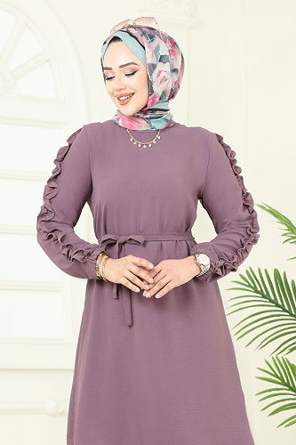 moda selvim Combined 6015UZ662 Dark Lilac - Thumbnail