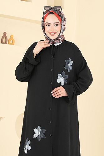 moda selvim طقم أسود 6018UZ662 - Thumbnail