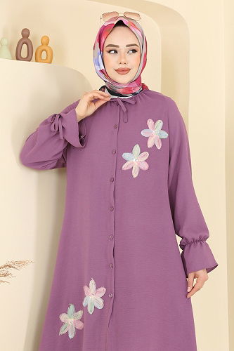 moda selvim Combined 6018UZ662 Dark Lilac - Thumbnail