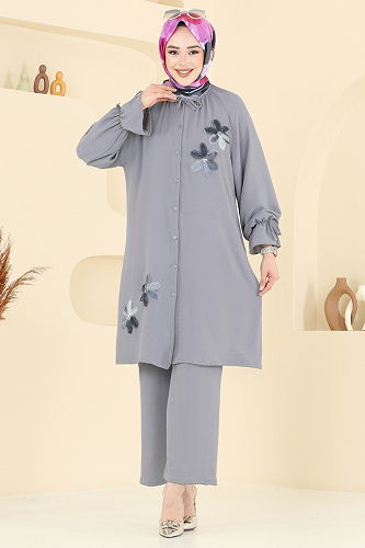 moda selvim Combined 6018UZ662 Gray - Thumbnail