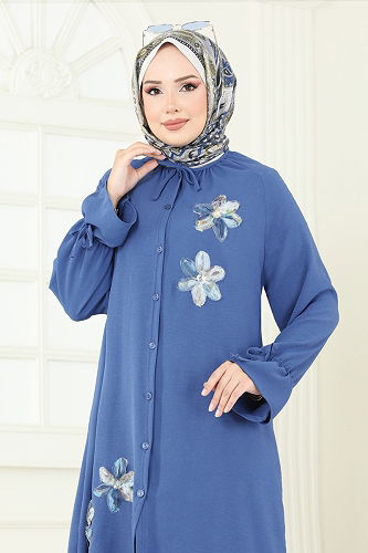 moda selvim طقم ازرق 6018UZ662 - Thumbnail