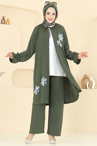 moda selvim Combined 6018UZ662 Khaki - Thumbnail