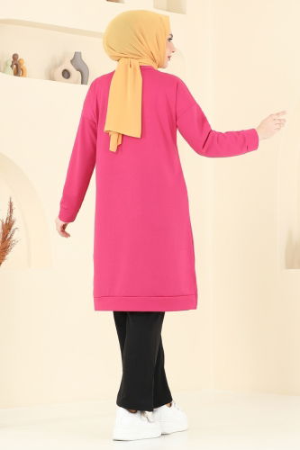moda selvim Combined 6020UZ662 Fuchsia & Black - Thumbnail