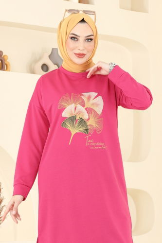 moda selvim Combined 6020UZ662 Fuchsia & Black - Thumbnail