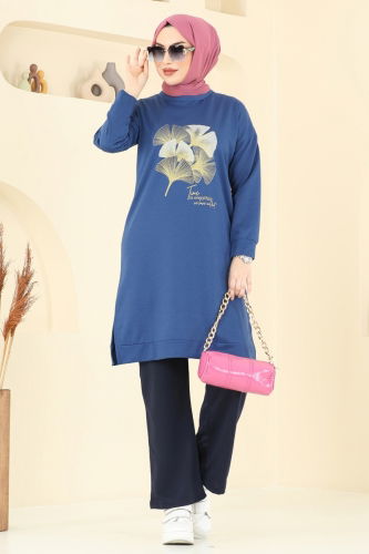 moda selvim Combined 6020UZ662 Indigo&Navy Blue - Thumbnail