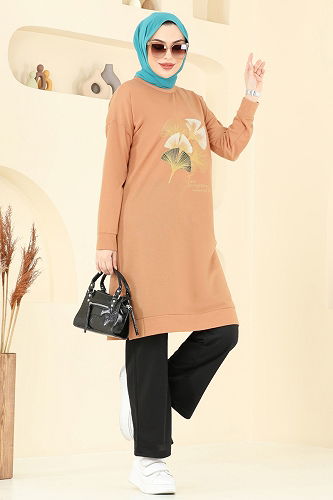 moda selvim Combined 6020UZ662 Latte & Black - Thumbnail