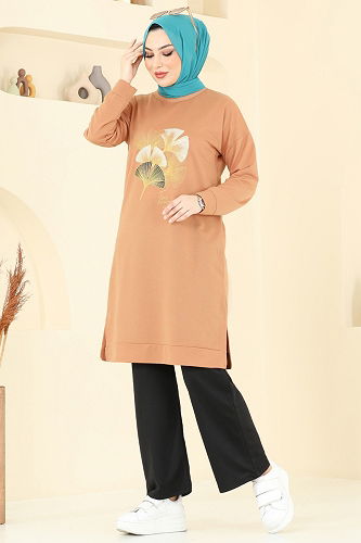 moda selvim Combined 6020UZ662 Latte & Black - Thumbnail