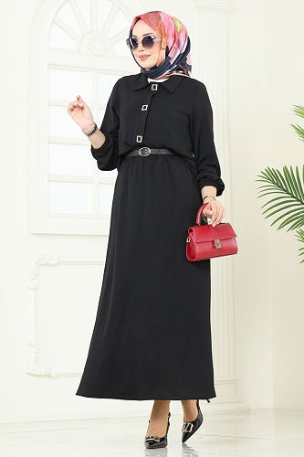 moda selvim طقم أسود 6022UZ662 - Thumbnail