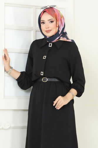 moda selvim طقم أسود 6022UZ662 - Thumbnail