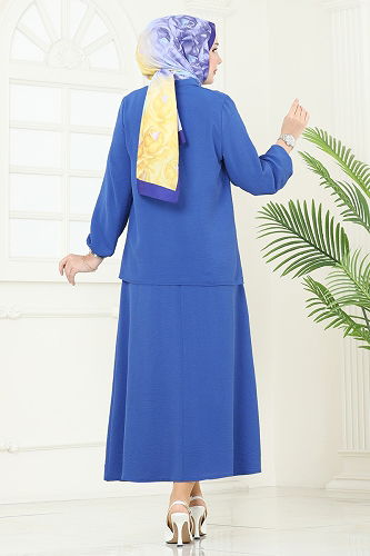 moda selvim طقم ازرق 6022UZ662 - Thumbnail
