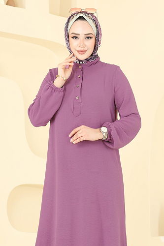 moda selvim طقم وردي غامق 6023UZ662 - Thumbnail