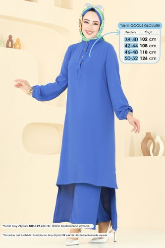 moda selvim طقم ازرق 6023UZ662 - Thumbnail