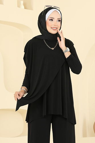 moda selvim Combined 6026UZ662 Black - Thumbnail