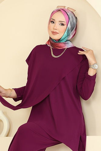 moda selvim Combined 6026UZ662 Damson - Thumbnail