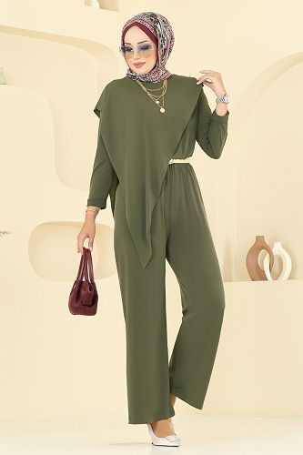 moda selvim Combined 6026UZ662 Khaki - Thumbnail