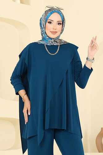 moda selvim طقم بترولي 6026UZ662 - Thumbnail