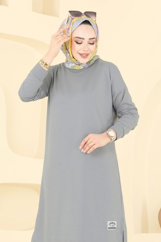 moda selvim طقم رمادي 6032UZ662 - Thumbnail