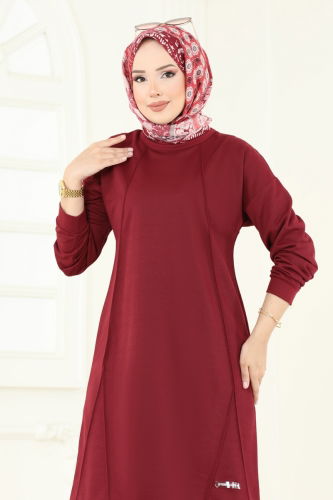 moda selvim Combined 6033UZ662 Burgundy - Thumbnail