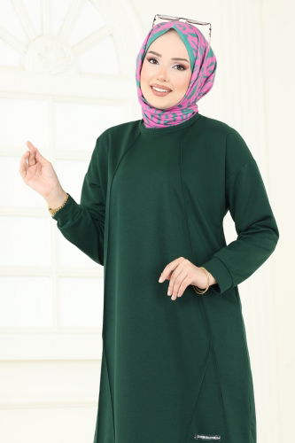 moda selvim طقم زيتي 6033UZ662 - Thumbnail