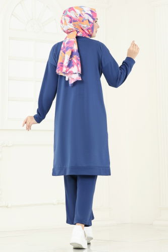 moda selvim طقم ازرق 6033UZ662 - Thumbnail