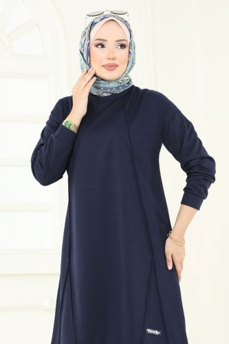 moda selvim طقم كحلي 6033UZ662 - Thumbnail