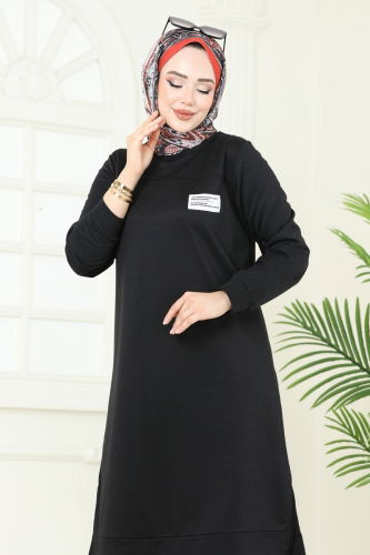 moda selvim طقم أسود 6034UZ662 - Thumbnail