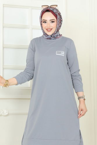 moda selvim Combined 6034UZ662 Gray & Black - Thumbnail