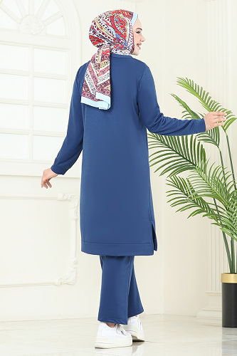 moda selvim Combined 6034UZ662 Indigo - Thumbnail