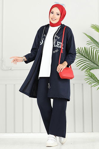 moda selvim Combined 6037UZ1029-M Navy Blue - Thumbnail