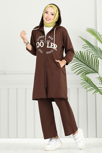 moda selvim Combined 6037UZ662 Brown - Thumbnail