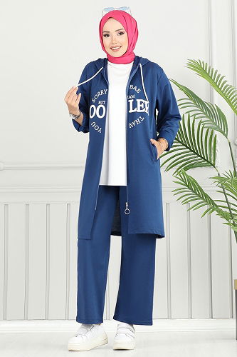 moda selvim Combined 6037UZ662 Indigo - Thumbnail