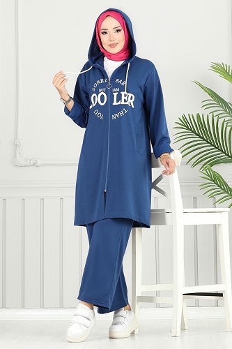 moda selvim Combined 6037UZ662 Indigo - Thumbnail