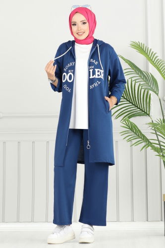 moda selvim طقم ازرق 6037UZ662 - Thumbnail