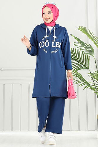 moda selvim طقم ازرق 6037UZ662 - Thumbnail