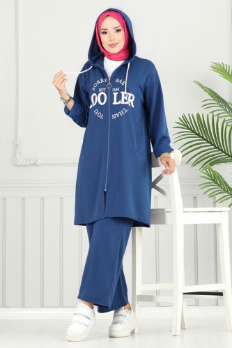 moda selvim طقم ازرق 6037UZ662 - Thumbnail