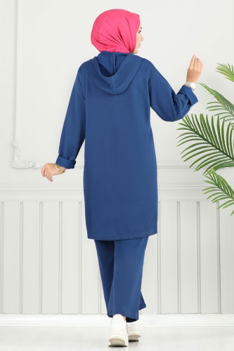 moda selvim طقم ازرق 6037UZ662 - Thumbnail