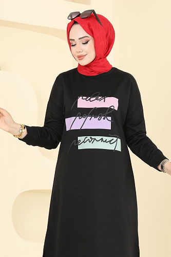 moda selvim طقم أسود 6038UZ662 - Thumbnail