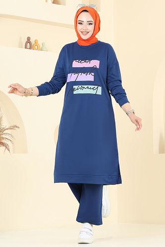 moda selvim طقم ازرق 6038UZ662 - Thumbnail