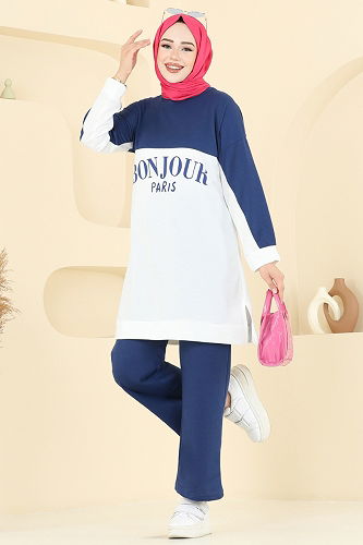 moda selvim Combined 6039UZ662 Indigo - Thumbnail