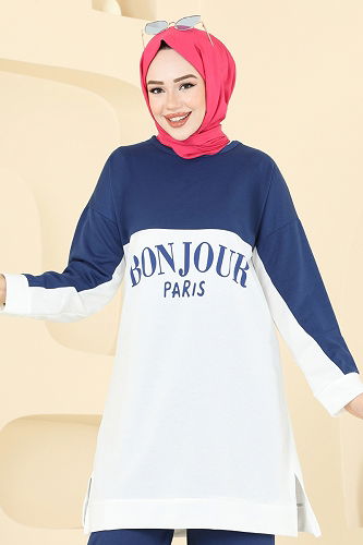 moda selvim طقم ازرق 6039UZ662 - Thumbnail