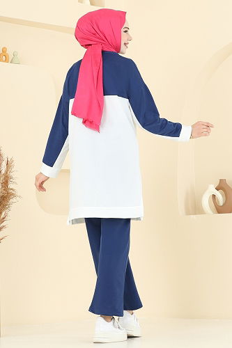 moda selvim طقم ازرق 6039UZ662 - Thumbnail