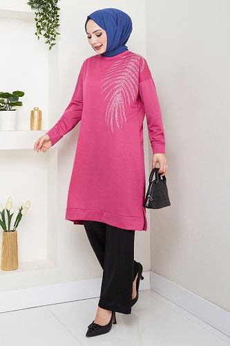 moda selvim طقم فوشي واسود 6040UZ1029-M - Thumbnail