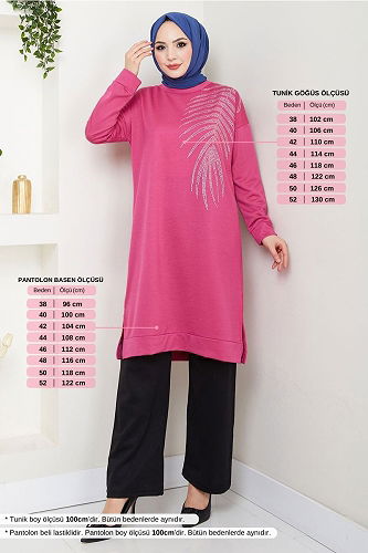 moda selvim طقم فوشي واسود 6040UZ1029-M - Thumbnail