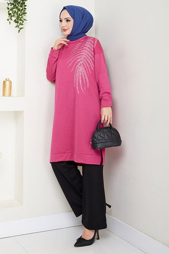 moda selvim طقم فوشي واسود 6040UZ1029-M - Thumbnail