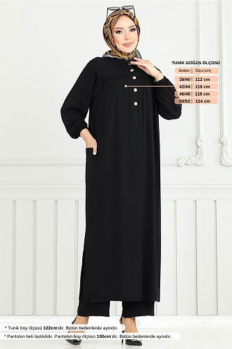 moda selvim Combined 6061UZ1029-M Black - Thumbnail