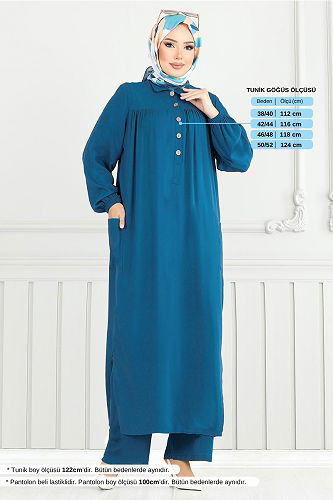 moda selvim Combined 6061UZ1029-M Petroleum - Thumbnail