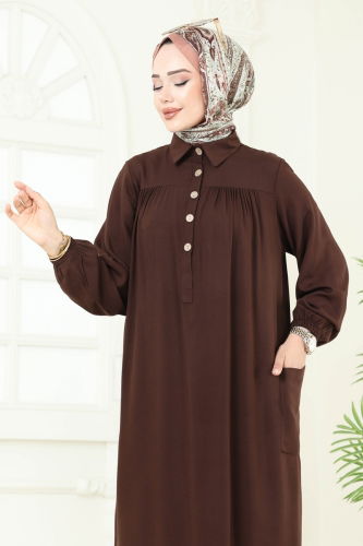 moda selvim طقم بني 6061UZ662 - Thumbnail