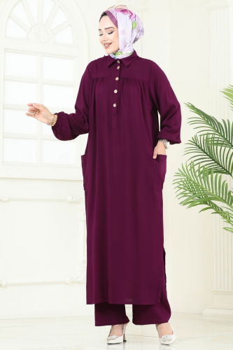 moda selvim Combined 6061UZ662 Damson - Thumbnail