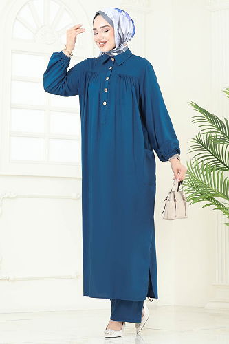 moda selvim طقم بترولي 6061UZ662 - Thumbnail