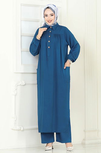 moda selvim طقم بترولي 6061UZ662 - Thumbnail